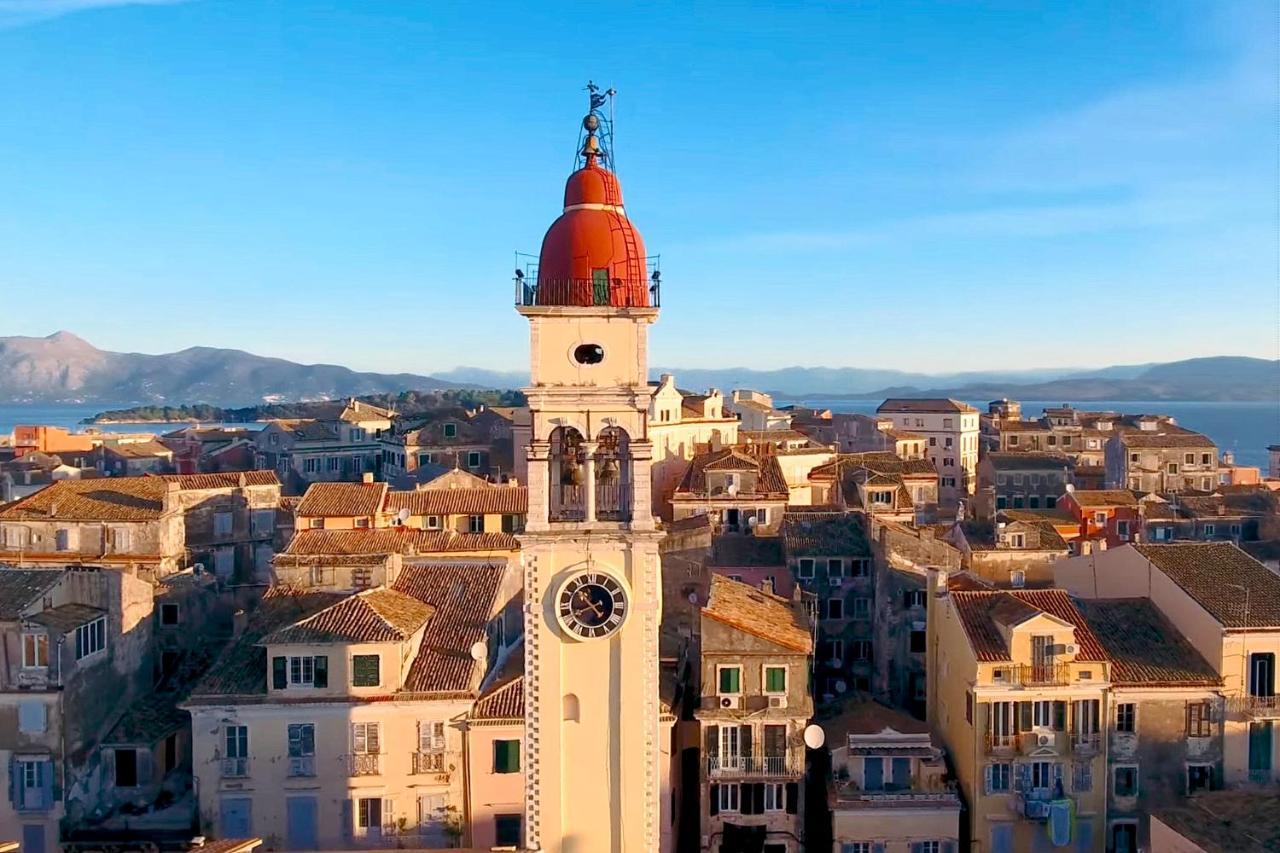 Spacious Maisonette - Roof Top View Of Corfu Port Mantouki Exterior foto
